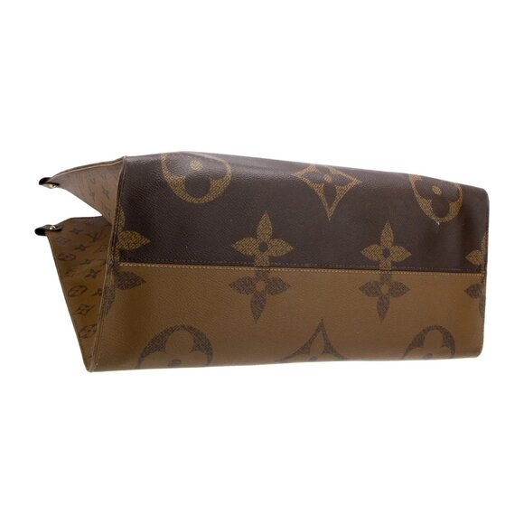 AUTHENTIC LOUIS VUITTON GIANT TOTE (PREOWNED) (Color: Brown Coated Canvas) - Picture 3 of 4